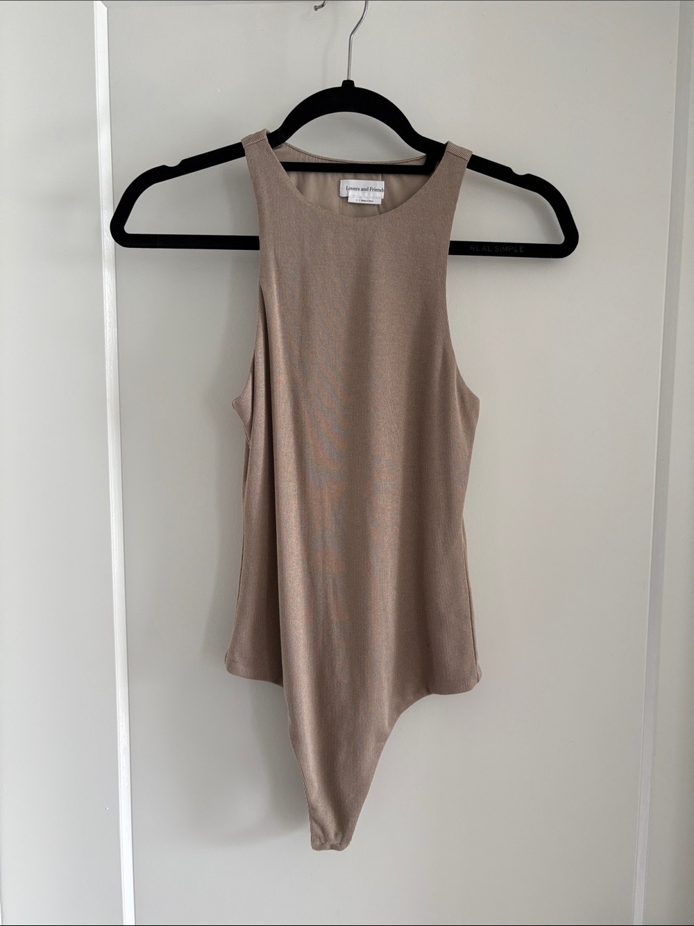Lovers + Friends Taupe Bodysuit